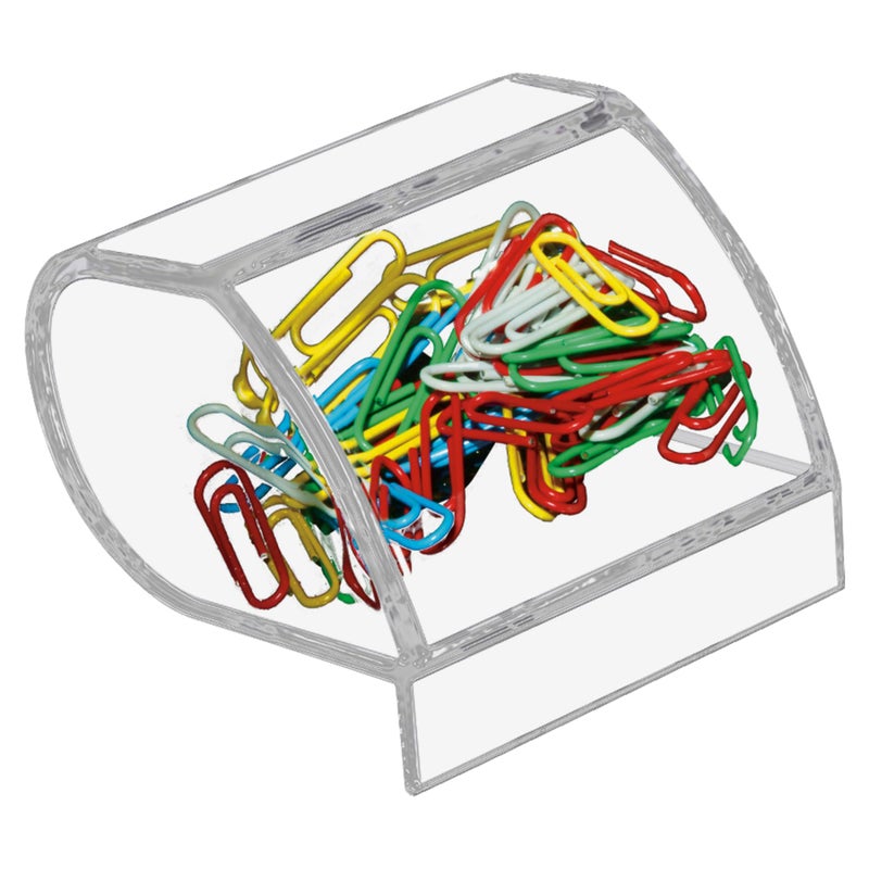 Kantek Clear Acrylic File Sorter  3 Section Desk Collator  8"" x 6.5"" x 7.6""  Non-Skid Feet  Office Organizer  Desk Accessory - Image 1